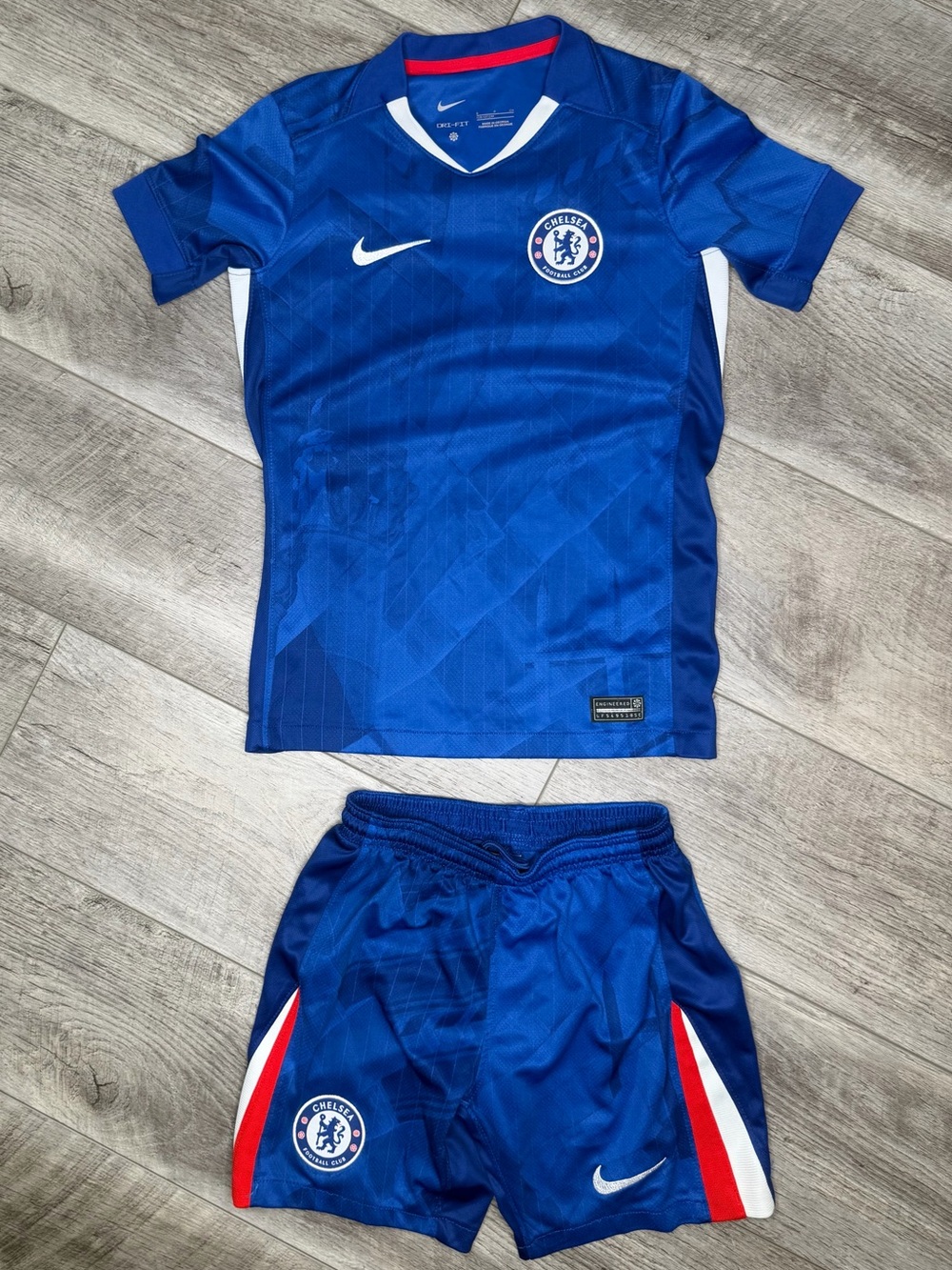 Nike Chelsea FC Kids' Blue Short Sleeve Soccer Set